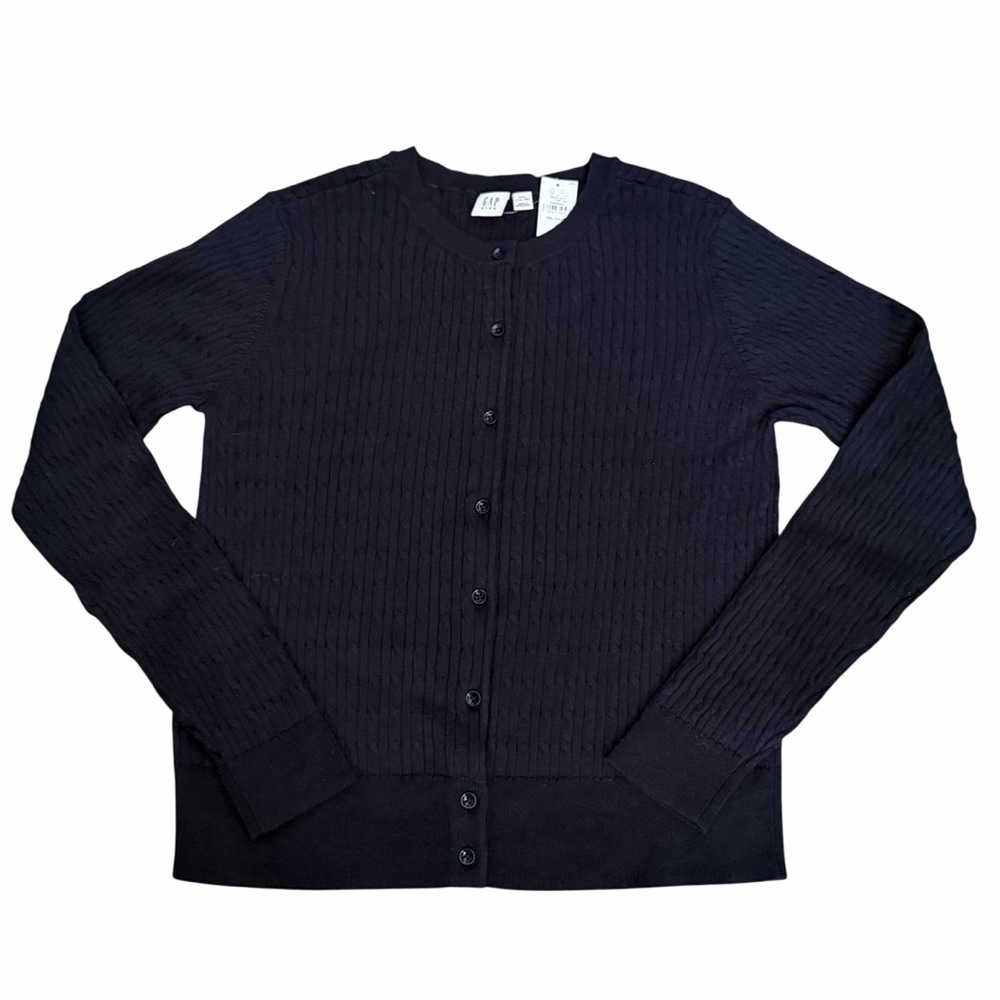 Gap Kids Uniform Cardigan Sweater Color Navy Size XXLarge New
